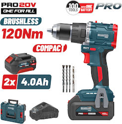Bormann Pro BBP5451X44CA Percussive Drill Driver 20V 2x4Ah