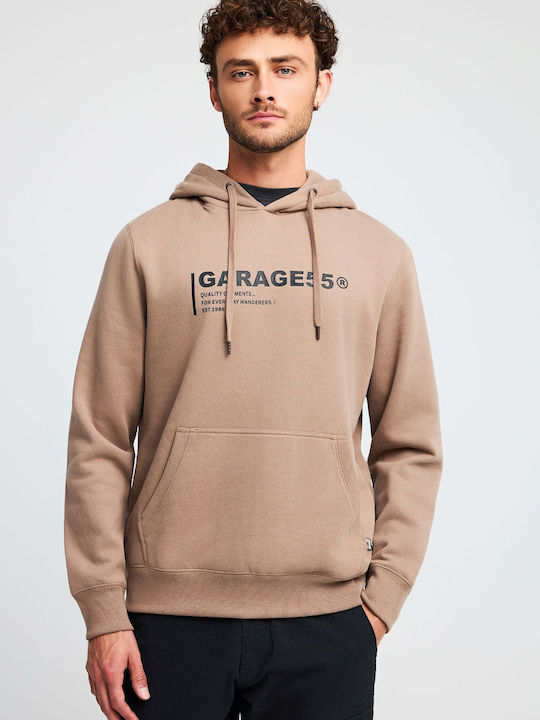 Garage Fifty5 Sweatshirt mit Kapuze Braun