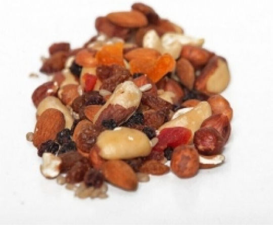Raw Cocktail of Nuts and Dried Fruits without Sugar Iron Boost