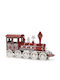 ArteLibre Christmas Train Metal 54x16x30cm