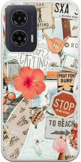 Surfing Motorola Moto G35 5G Flexible TPU Transparent Silicone