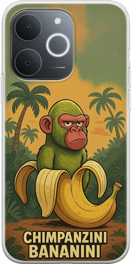Brainrot Chimpanzini Bananini Realme Note 70t Flexible TPU Transparent Silicone Mobile Phone Case
