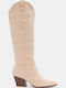 Damenstiefel Cowboy Beige