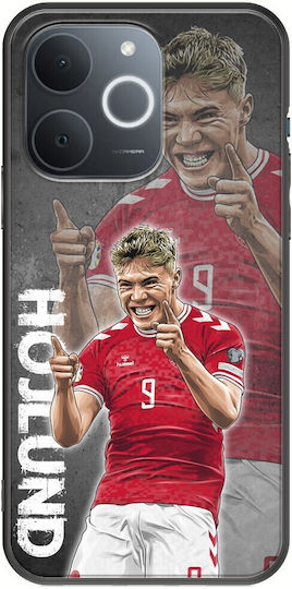 Euro 2024 Rasmus Hojlund Realme Note 70t Black TPU Black Silicone