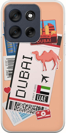 Ticket To Dubai Motorola Moto G56 5G Flexible TPU Transparent Silicone Mobile Phone Case