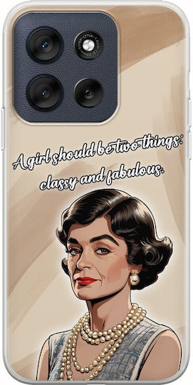 Brilliant Business Minds Coco Chanel Motorola Moto G56 5G Flexible TPU Transparent Silicone