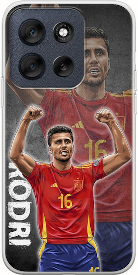 Euro 2024 Rodri Motorola Moto G56 5G Flexible TPU Transparent Silicone