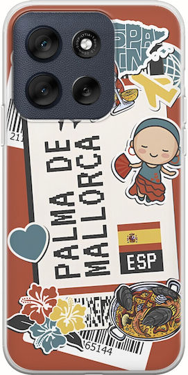 Ticket To Palma De Mallorca Motorola Moto G56 5g Husa Flexibila TPU Silicon Transparent