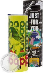 Kylian Mbappe Neon Yellow Travel Tumbler Thermo...