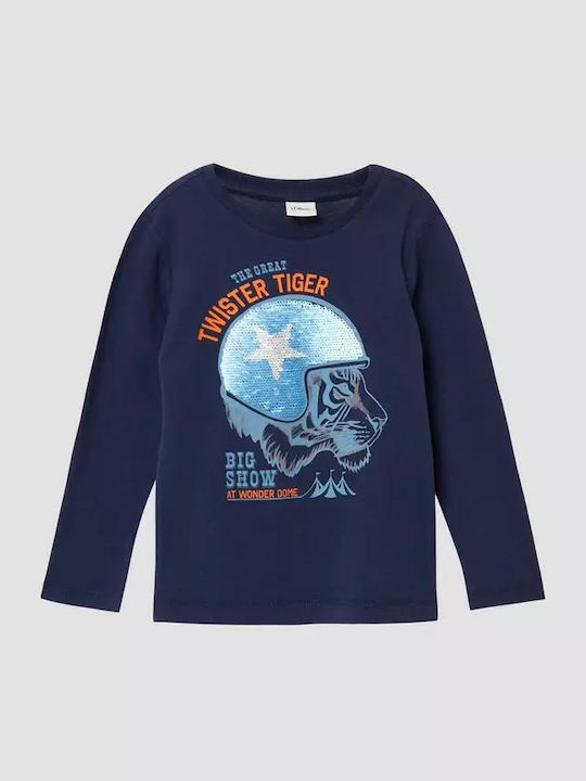 Kids' Shirt Long Sleeve Blue