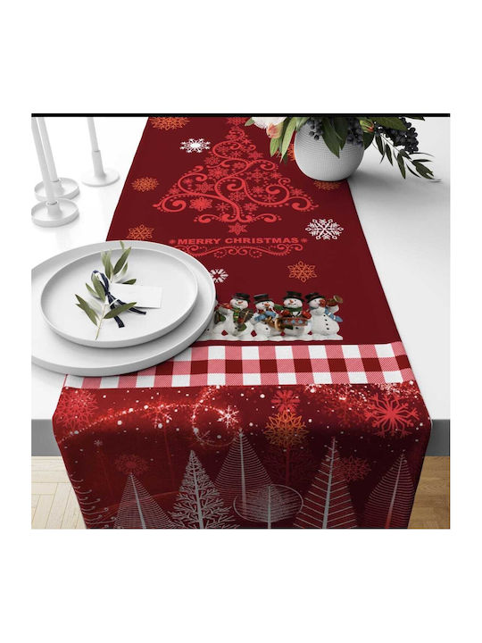 Mc Decor Christmas Tablecloth Runner Red L140xW...