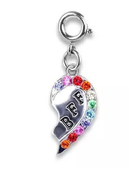 Charm Ιt Αξεσουάρ Μισή Καρδιά Ασημί Ct03-02