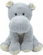 Plush Hippopotamus 22cm Organic Cotton Blend Cute