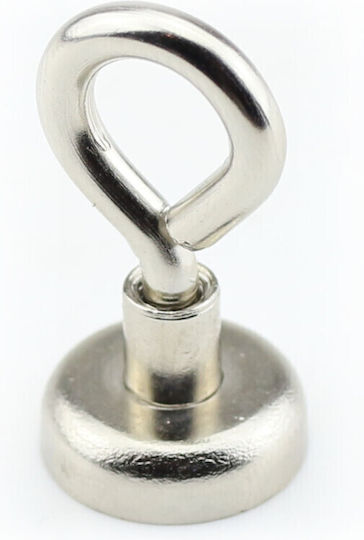 Magnet Base Closed Hook Φ16x5mm X M4 Neodymium Traction Force 6kg