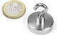 Μαγνήτης Πέλμα Γάντζος Φ25x7mm X M5 Νεοδυμίου Δύναμη Έλξης 18kg