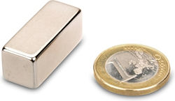 Μαγνήτης Παραλληλεπίπεδος 30x10x10mm Νεοδυμίου Δύναμη Έλξης 8,8kg Μαγνήτης Παραλληλεπίπεδος 30x10x10mm Νεοδυμίου Δύναμη Έλξης 8,8kg