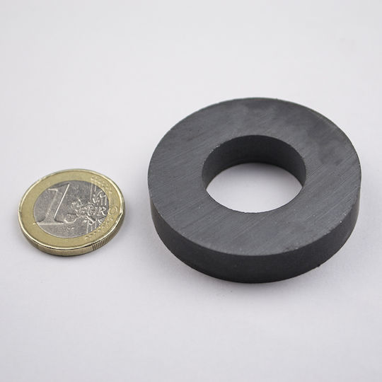 Magnet Scheibe Φ45x9x22mm Öffnung Ferrit Haftkraft 2,7kg