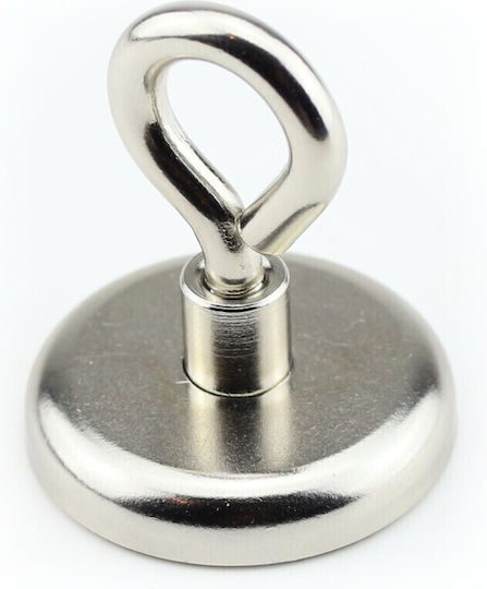 Magnet Base Closed Hook Φ36x8mm X M6 Neodymium Traction Force 41kg