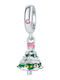 Charmy Charm Brad Din Argint Cu Zircon Verde