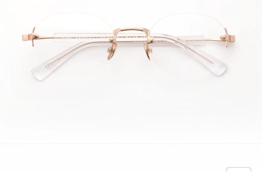 Gast Olli Rose Gold Ol08 Women's Rimless Prescription Eyeglass Frames Oval Rose Gold