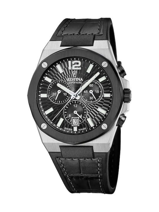 Festina Мъжки Часовник 42mm На Батерия с Черна ...