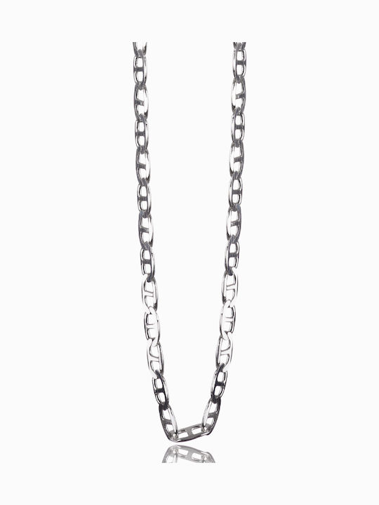 Silver Chain Neck Theta Thin Thickness 5.5mm and Length 60cm
