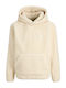 Fleece Kids Sweatshirt with Hood Beige Jones