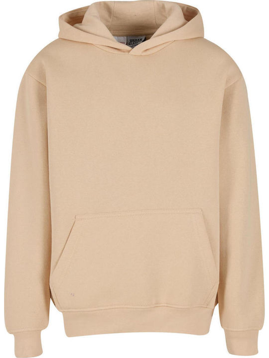 Kids Sweatshirt with Hood and Pockets Sand