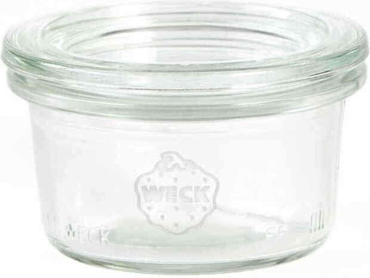 Weck Set of 12 General Use Glass Jars with Transparent Lid 50ml 12 Pieces