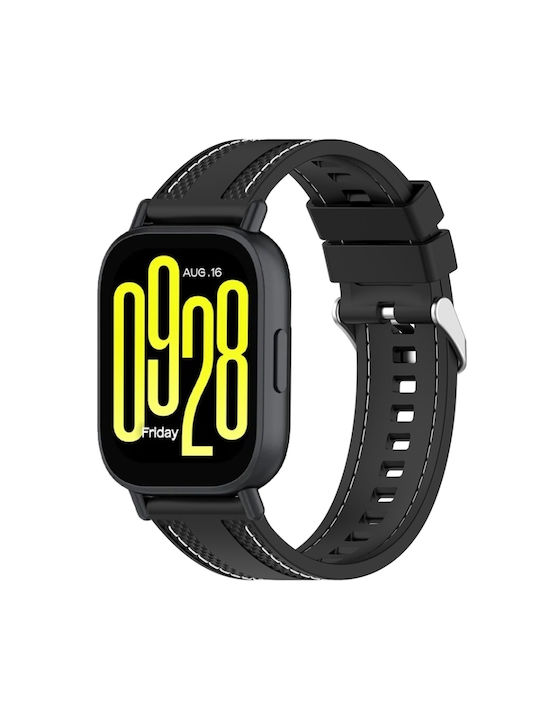 Λουράκι Σιλικόνης Μαύρο (Realme Watch S2)