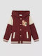 Kids Sweatshirt Cardigan Bordeaux