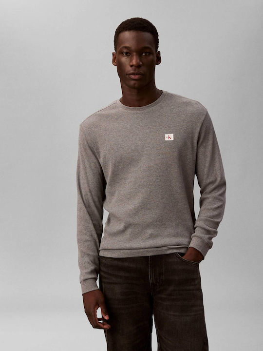 Calvin Klein Πουλόβερ Μακρυμάνικο Γκρι