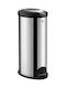 Wesco Waste Bin Waste made of Stainless Steel Gray 30lt 1pcs