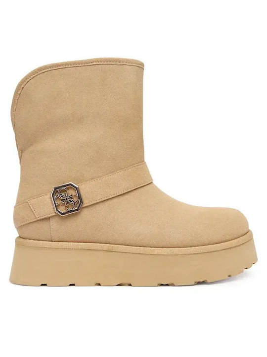 Guess Dolsay Suede Γυναικεία Μποτάκια Αστραγάλο...