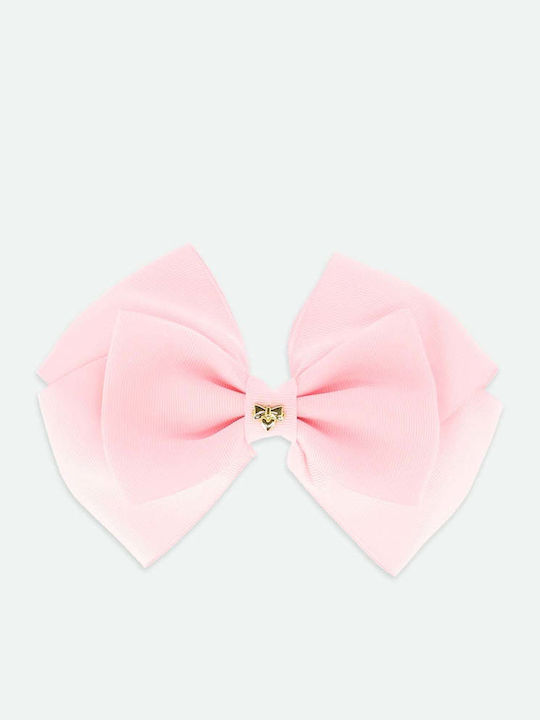 С Щипка За Коса Mega Hair Bow Angel's Face Бледо Розов Розов