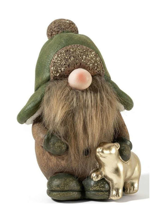 Dekorativer Weihnachtsmann Mehrfarbig aus Kunststoff 14.5x10.5x8.5cm
