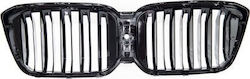 Mtuning Спортна Решетка Двойни Ленти Гланцово Черна БМВ X3 G01 F97 X4 G02 F98 Facelift 2021-настояще