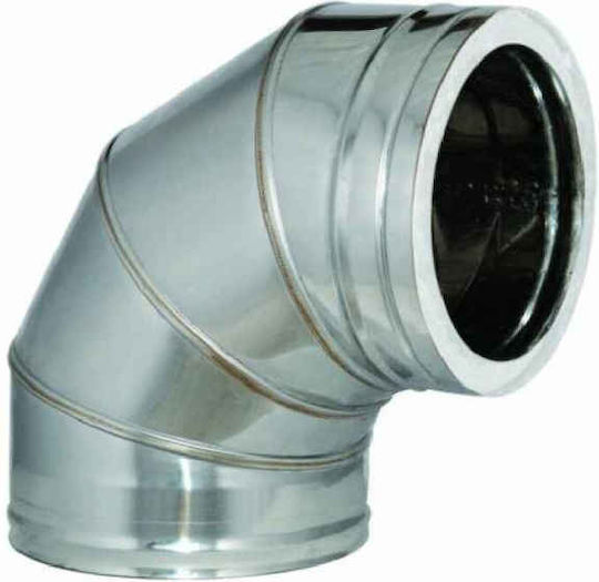 Ecke 90° Edelstahl Doppelwandig Inox Φ150-200
