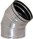 Ecke 45° Edelstahl Einwand Inox Durchmesser 350