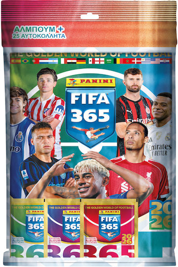 Panini Fifa 365 2026 Starter Pack 1 Album 5 Packs 5 Aufkleber
