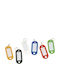 Q-Connect Set Keychain Tags Plastic Blue 100pcs