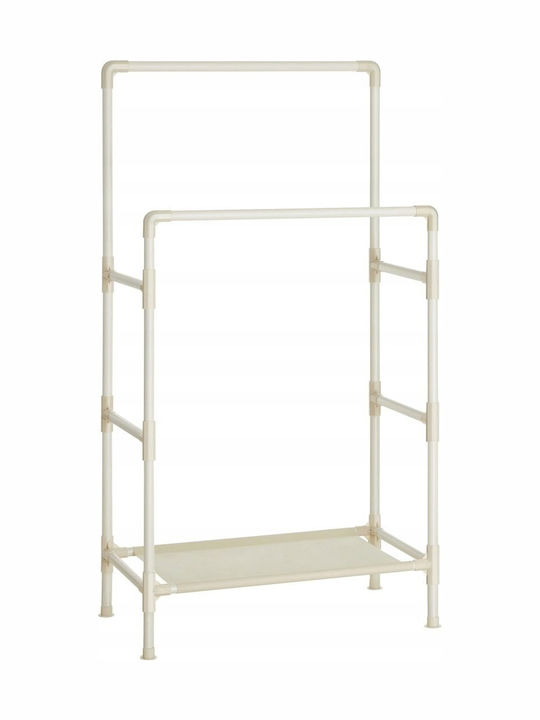 Leobert Κρεμάστρα Δαπέδου από Μέταλλο Λευκή 83x45x157cm