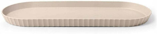 Serving Platter Oval made of Porcelain Gray 51x20.5cm
