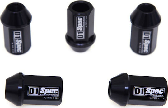 D1spec Forged Nuts D1spec Alu 12x1.5 Black