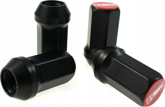 D1spec Forged Nuts D1spec Alu M12x1.25 Black Red