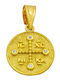 Kontopoulos Pendant Kids Talisman Double Sided Konstantinato made of Gold 9K KN73IG