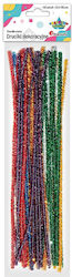 Titanum Metall Dekoratives Element für DIY-Bastelprojekte Blau 40Stück 30x30cm.