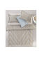 Guy Laroche Duvet Set Queen with Microfiber Filling 220x240cm Canyon Beige 3pcs 530 GSMGsm