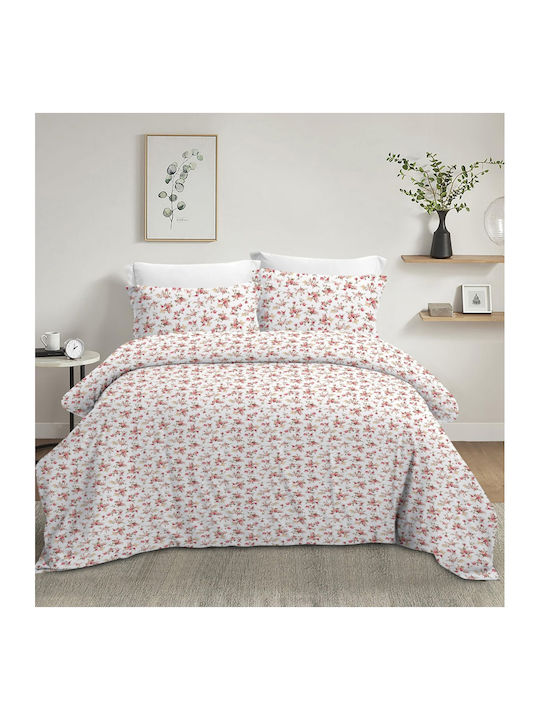 Olia Home Bettbezug Baumwolle Einzelbett 160x240 Floral