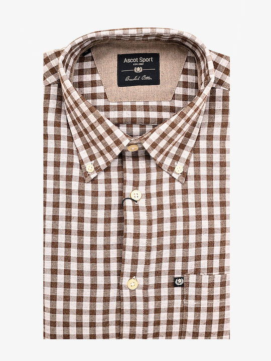 Ascott Βαμβακερό Πουκάμισο Brown